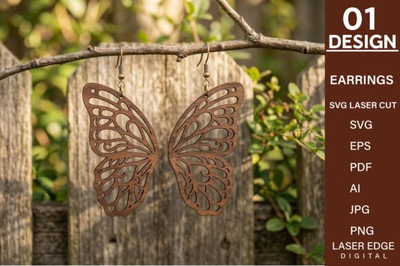 Butterfly Wing Earrings SVG Laser Cut Review