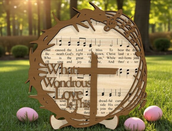 Christian Cross Wall Sign SVG