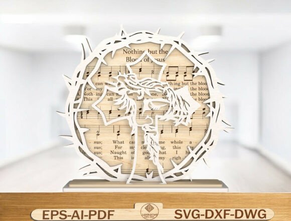 Christian Layered Cross Decor Laser Cut