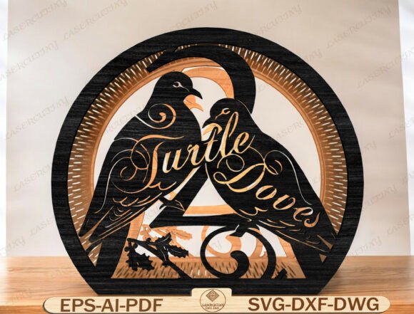 Christmas Layered Circle Laser Cut File for Winter Amp