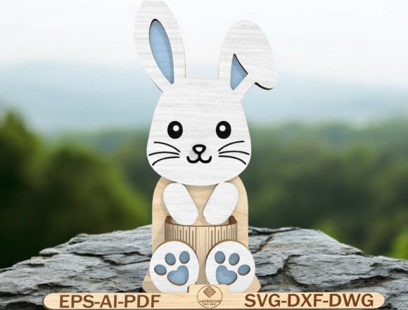 Easter Bunny Shelf Sitter Laser Cut File Review