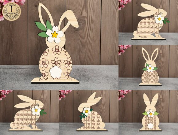 Easter Layered Wooden Bunny Decor SVG Review