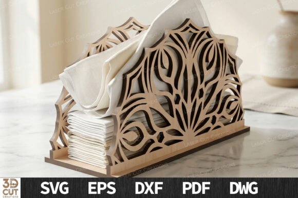 Geometric Napkin Holder SVG Review for Laser Cutting Home Decor
