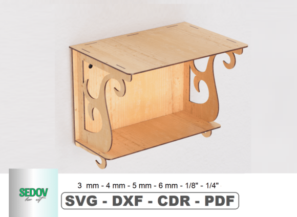 Laser Cut File Wall Shelf with Hooks: A Brand Designer's Review