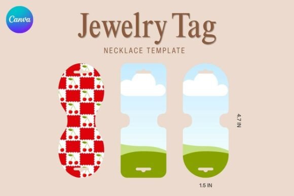 Necklace Display Card Canva Frame for Graphics and Crafts