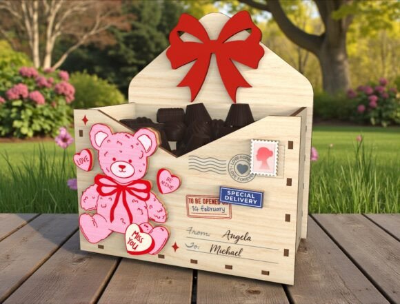 Personalized Love Box Laser Cut File for Valentine S Day