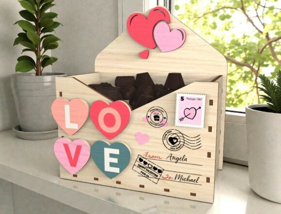 Personalized Love Mailbox Laser Cutting for Valentine S Day