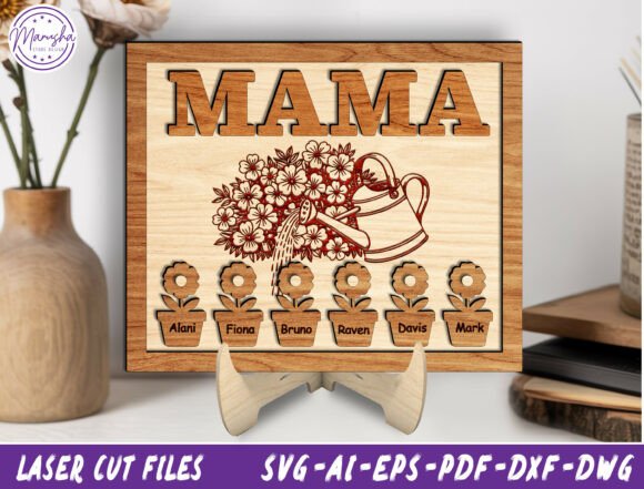 Personalized Mother S Day Cut File Svg for Laser Cutting