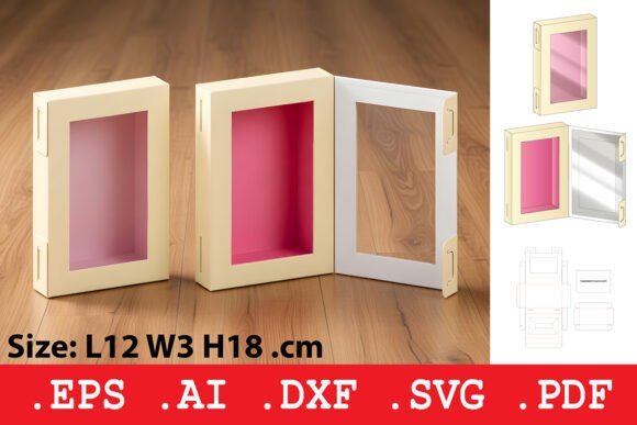 Rectangular Window Display Box Template Graphics and Boxes Amp Review
