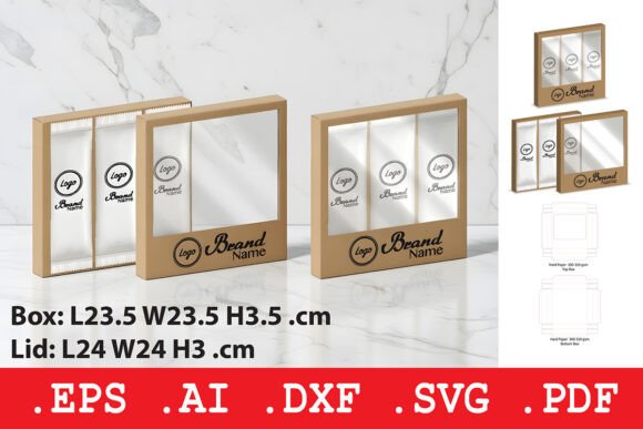 Square Window Display Box Graphics in Boxes Amp